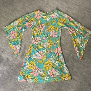 70’s Flower Power Mini Dress